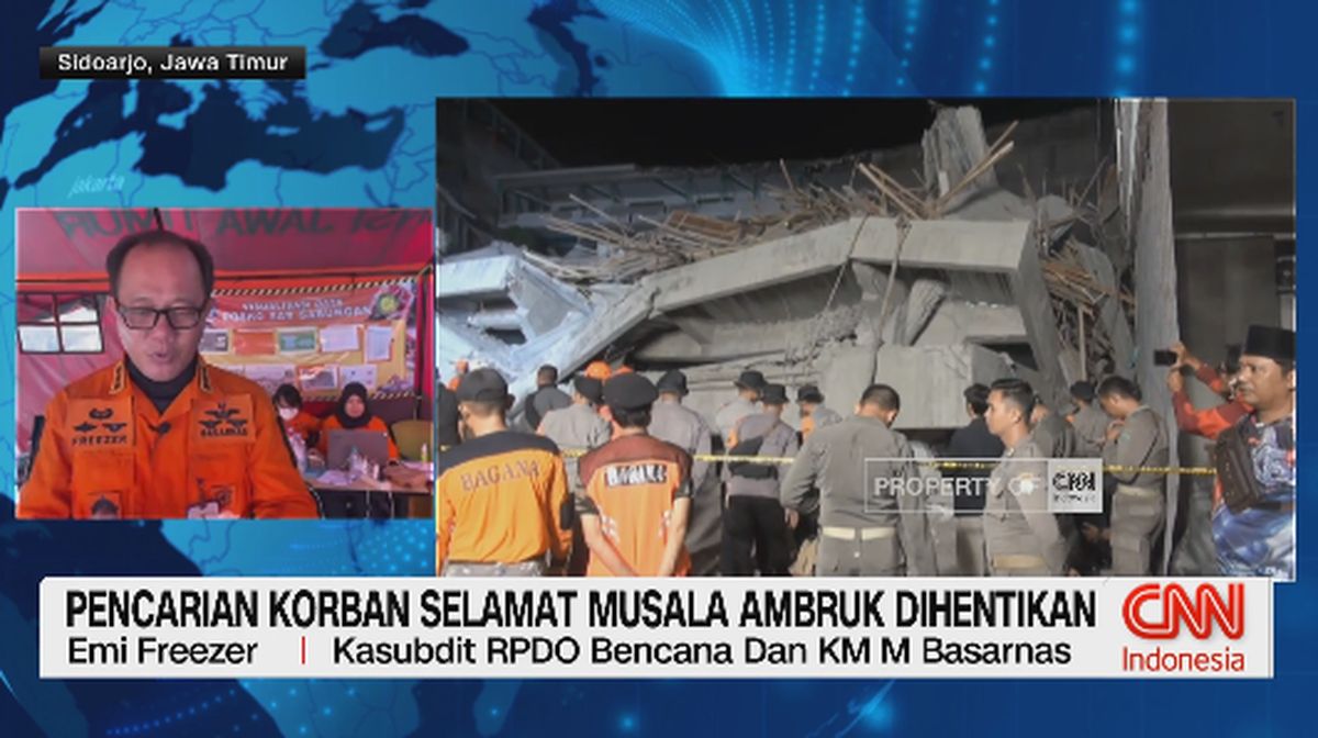 VIDEO: Pencarian Korban Selamat Musala Ambruk Dihentikan