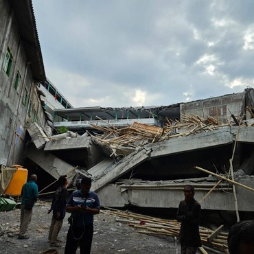 Warga Sebut Musala Ponpes Sidoarjo yang Ambruk Dibangun Santri Sesuai Izin RT