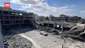 VIDEO: Israel Serang Sekolah Kamp Pengungsi Al Falah di Gaza