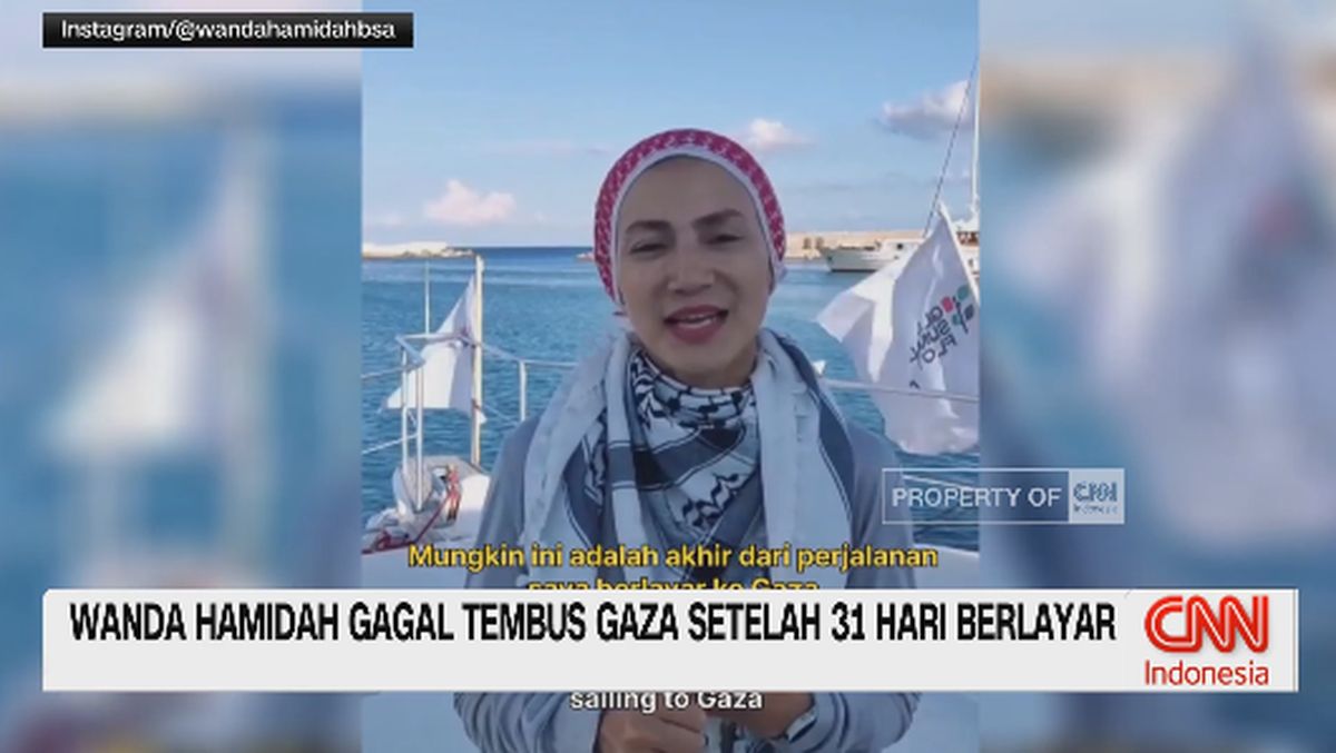 VIDEO: Wanda Hamidah Gagal Tembus Gaza Usai 31 Hari Berlayar
