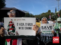 Aksi Kecam Israel Cegah Armada Global Sumud Flotilla