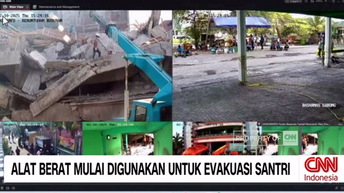 VIDEO: Alat Berat Mulai Digunakan untuk Evakuasi Santri