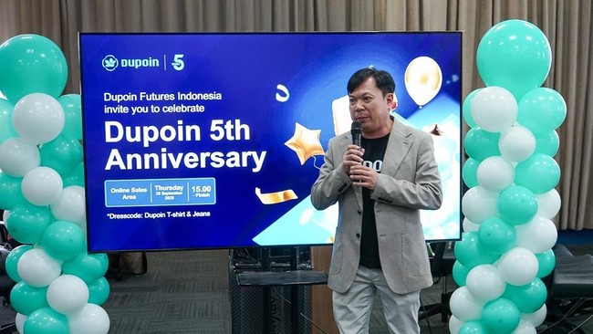 Dupoin rayakan 5 tahun dengan komitmen pada edukasi, transparansi, dan kepatuhan, fokus pada literasi finansial dan keberlanjutan industri trading.