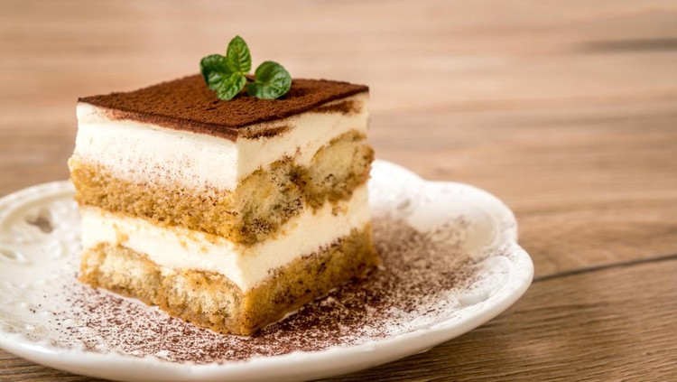 Ilustrasi tiramisu cake Ilustrasi tiramisu cake