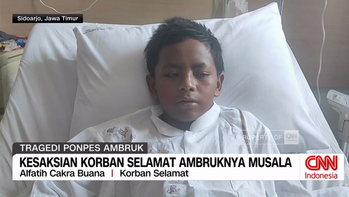 VIDEO: Kesaksian Korban Selamat Musala Ambruk
