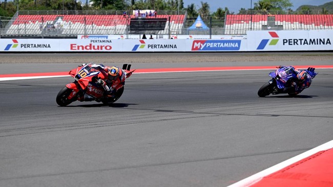 Sprint race Pertamina Grand Prix of Indonesia 2025 di Pertamina Mandalika International Circuit akan disiarkan langsung, Sabtu (4/10).
