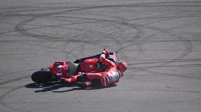 Marc Marquez mengomentari kecelakaan yang dialami dalam sesi practice Pertamina Grand Prix of Indonesia 2025.