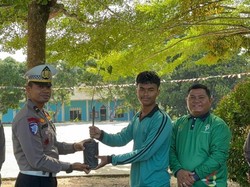 Polantas Turun ke Sekolah di Rohul, Ajak Siswa Jaga Alam-Tertib Lalu Lintas