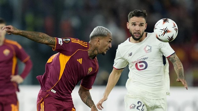 Calvin Verdonk, bek timnas Indonesia, membawa Lille mengalahkan AS Roma di lanjutan pertandingan Liga Eropa.