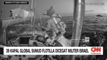 VIDEO: 39 Kapal Global Sumud Flotilla Dicegat Militer Israel
