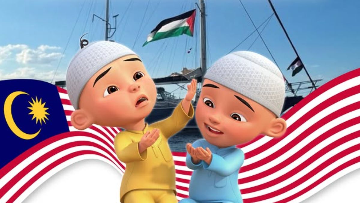 Upin dan Ipin Doakan Keselamatan Misi Global Sumud Flotilla