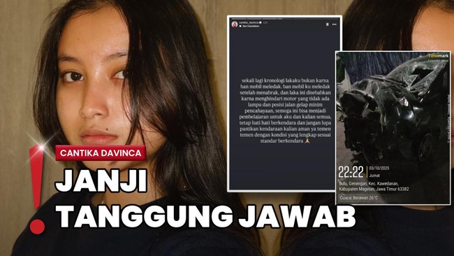 Cantika Davinca Tepis Tuduhan Mabuk usai Alami Kecelakaan