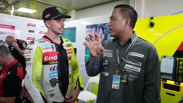 Liputan Olahraga CNN Sport : Pertamina Grand Prix of Indonesia: Dirut Pertamina Tinjau Paddock VR46