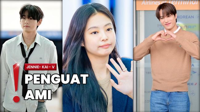 Momen Jennie, V BTS-Kai di Bandara Incheon Hadiri PFW 2025 Disorot