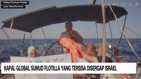 VIDEOKapal Global Sumud Flotilla Disergap Militer Israel di Tengah Lau
