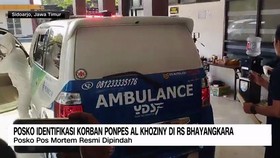 VIDEO: Posko Identifikasi Korban Ponpes Al-Khozny di Rs Bhayangkara