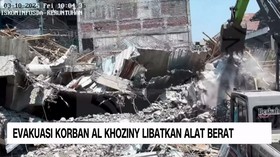 VIDEO: Evakuasi Korban Al-Khozny Libatkan Alat Berat