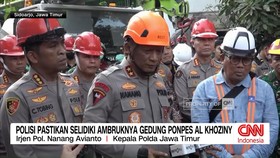 VIDEO: Polisi Pastikan Selidiki Ambruknya Gedung Ponpes Al-Khoziny