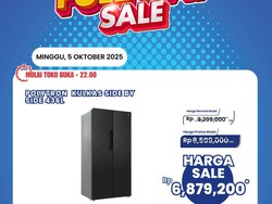 Harga Kulkas Polytron Side by Side Diskon Gede di Transmart Full Day Sale