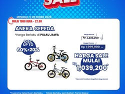 Transmart Full Day Sale! Beli Sepeda Pasti Lebih Murah