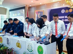 23.185 Lembar Uang Palsu Temuan Sejak 2017 di Sulsel Dimusnahkan