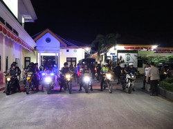 Kapolres Kampar Pimpin Langsung Patroli Tim Raga Pantau Keamanan