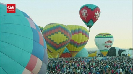 VIDEO: Festival Balon Udara Terbesar Dunia Meriahkan Langit Meksiko