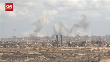 VIDEO: Jelang Pertemuan Israel-Hamas, Gaza Terus Dibombardir