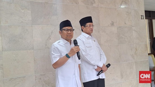 Cak Imin ungkap usia Ponpes Al Khoziny ambruk yang tewaskan 67 orang berusia 125 tahun. Ia mengaku ada skema pembangunan tambal sulam.