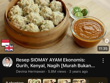 Resep Siomai Ayam Ala Chef Devina Hermawan yang Fotonya Viral