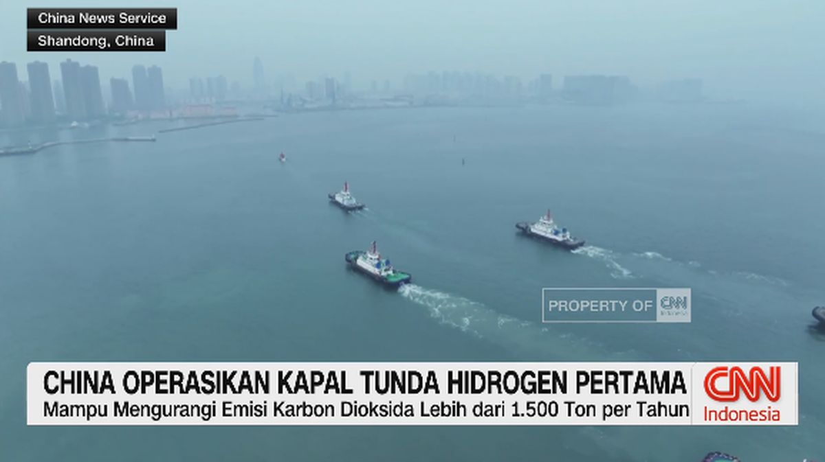 VIDEO: China Operasikan Kapal Tunda Hidrogen Pertama