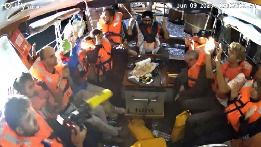 Aktivis Spanyol-Brasil dari Kapal Flotilla ke Gaza Ditangkap Israel