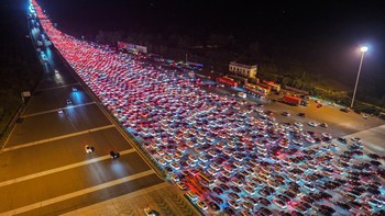 FOTO: Penampakan China Macet Gila-gilaan saat Libur Nasional