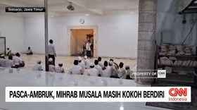 VIDEO: Pasca-Ambruk, Mihrab Musala Masih Kokoh Berdiri