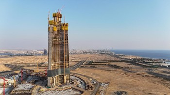FOTO: Jeddah Tower, Calon Gedung Tertinggi Dunia Lampaui Burj Khalifa