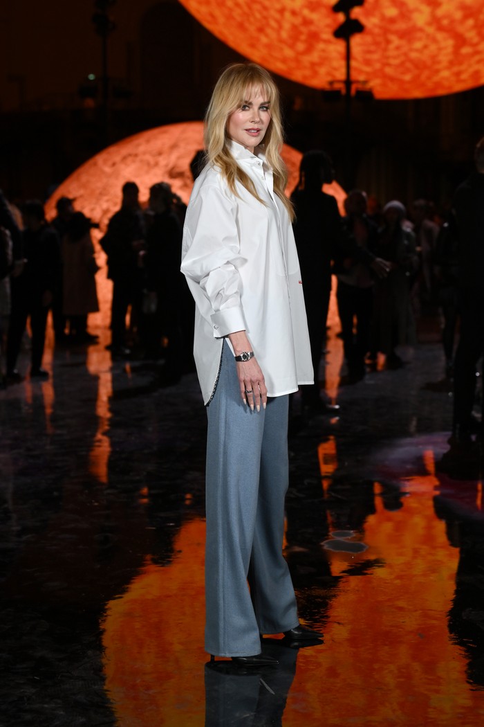 PARIS, FRANCE - OCTOBER 06: (EDITORIAL USE ONLY - For Non-Editorial use please seek approval from Fashion House) Nicole Kidman attends the Chanel Womenswear Spring/Summer 2026 show as part of Paris Fashion Week on October 06, 2025 in Paris, France. (Photo by Dominique Charriau/Getty Images)