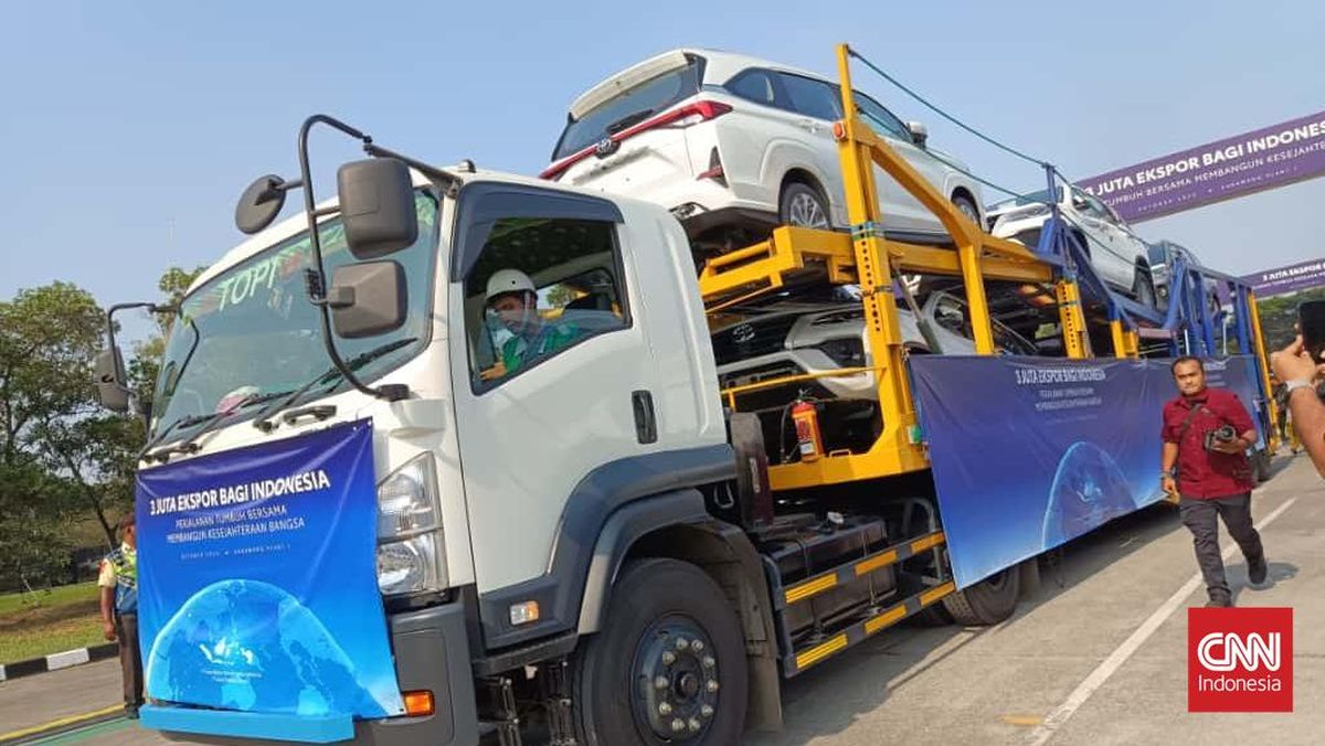 CEO TMC dan Airlangga Lepas Ekspor 3 Juta Unit Toyota dari Indonesia