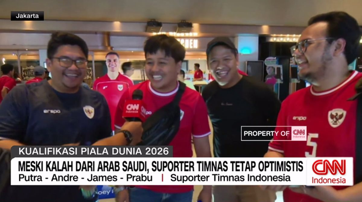 VIDEO: Meski kalah dari Arab Saudi, Suporter Timnas Tetap Optimistis