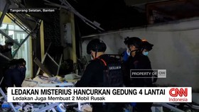 VIDEO: Ledakan Misterius Hancurkan Gedung 4 Lantai di Tangsel