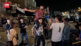 VIDEO: Sorak-Sorai Warga Gaza Sambut Kesepakatan Gencatan Senjata