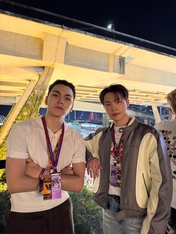 Ada Vernon dan Dino, Intip Potret Artis Korea yang Hadiri Grand Prix F1 Singapura 2025