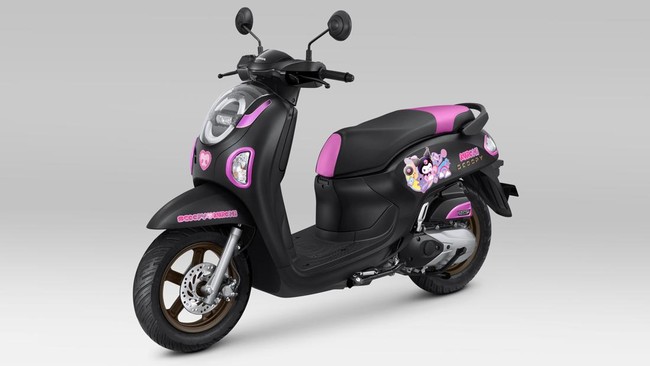 Honda membuat varian terbatas Scoopy kolaborasi dengan Kuromi.