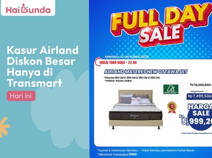 Kasur Airland Diskon Besar Hanya di Transmart Hari Ini