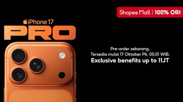 Pre-Order iPhone 17 Series di Shopee, Ada Promo Cashback & Exclusive Gift Box!