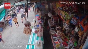 VIDEO: Detik-detik Gempa Dahsyat M 7,4 Guncang Filipina Terekam CCTV