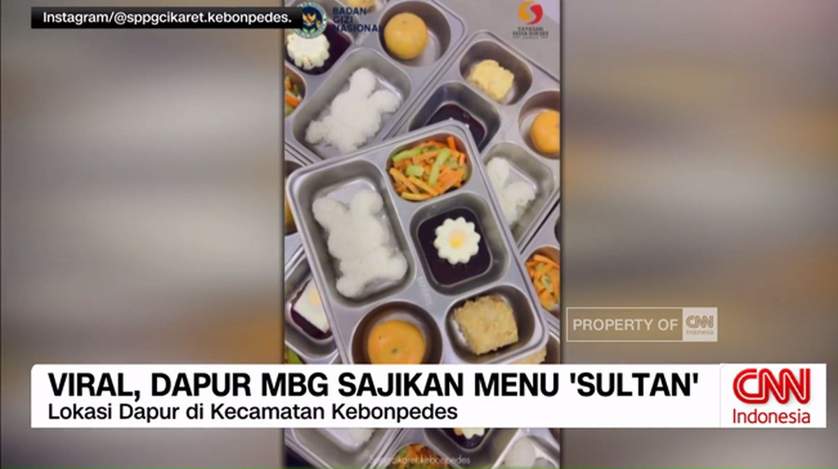 VIDEO: Viral, Dapur MBG Sajikan Menu 'Sultan'