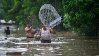FOTO: Puluhan Orang Tewas Imbas Banjir Dahsyat Meksiko