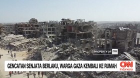 VIDEO: Gencatan Senjata Berlaku, Warga Gaza Kembali ke Rumah