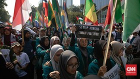 11 Sikap Ribuan Massa Aksi Bela Palestina di Jakarta