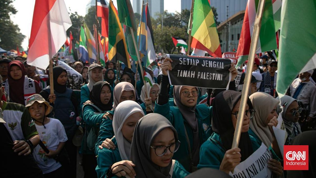 11 Sikap Ribuan Massa Aksi Bela Palestina di Jakarta